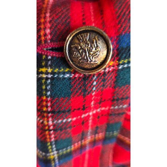 Vintage 70s Pendleton Tartan Wool Blazer – Size 10 – Modern Equestrian It-Girl - Picture 4 of 14